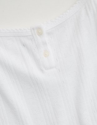 Aerie Off-Duty Pointelle Tank Top