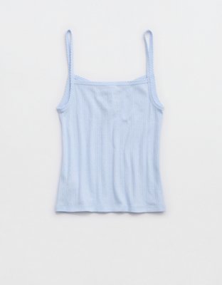Aerie Off-Duty Pointelle Tank Top