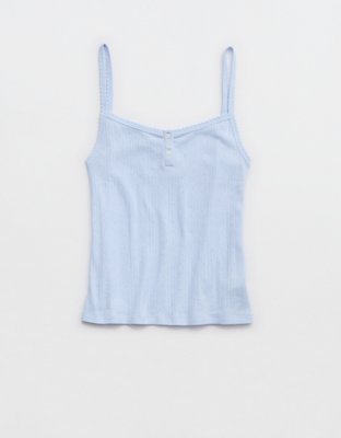 Aerie Off-Duty Pointelle Tank Top