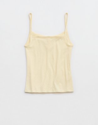 Aerie Off-Duty Pointelle Tank Top
