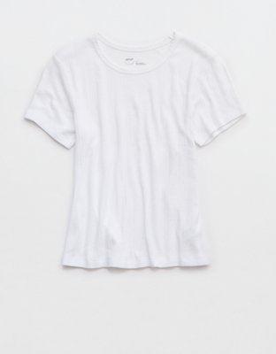Aerie Off-Duty Pointelle Baby T-Shirt