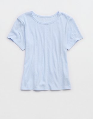 Aerie Off-Duty Pointelle Baby T-Shirt