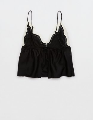 Aerie Off-Duty Satin Flirty Tank