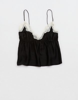 Aerie Off-Duty Satin Flirty Tank