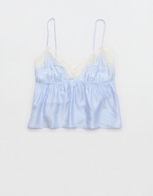 Aerie Off-Duty Satin Flirty Tank
