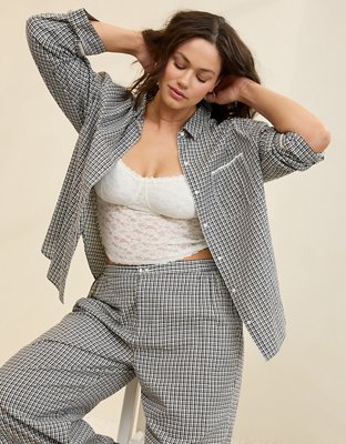 Aerie Seersucker Pajama Shirt