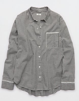 Aerie Seersucker Pajama Shirt