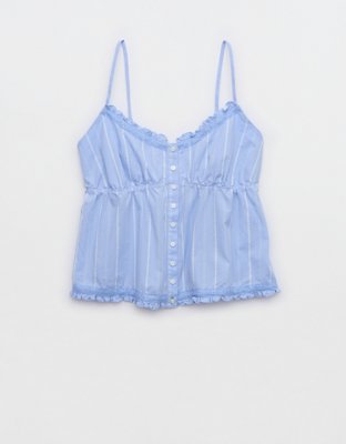Aerie Off-Duty Poplin Tank Top