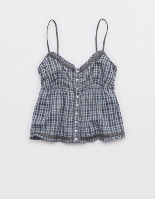Aerie Off-Duty Seersucker Tank Top