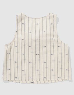Aerie Top sin Mangas de Gasa