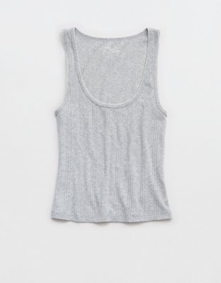 Aerie Off-Duty Pointelle Tank Top