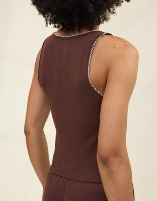 Aerie Off-Duty Pointelle Tank Top