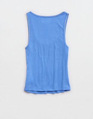 Aerie Off-Duty Pointelle Tank Top