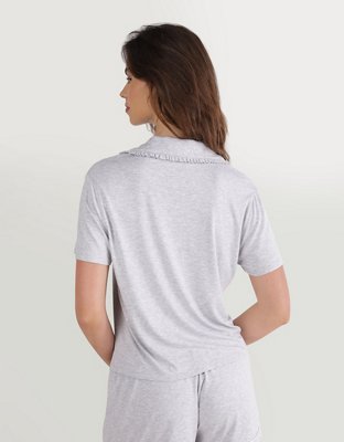 Aerie Real Soft® Ruffle Pajama Shirt