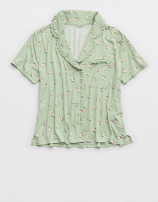 Aerie Real Soft® Ruffle Pajama Shirt