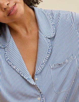 Aerie Real Soft® Ruffle Pajama Shirt