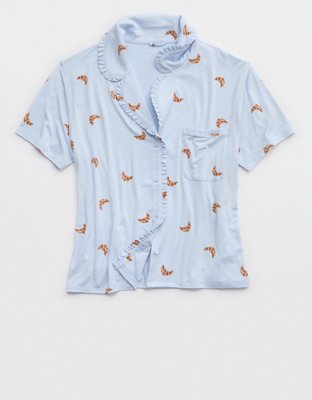 Aerie Real Soft® Ruffle Pajama Shirt