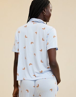 Aerie Real Soft® Ruffle Pajama Shirt