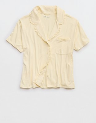 Aerie Real Soft® Ruffle Pajama Shirt