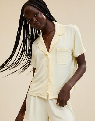 Aerie Real Soft® Ruffle Pajama Shirt