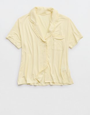 Aerie Real Soft® Ruffle Pajama Shirt