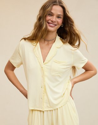 Aerie Real Soft® Ruffle Pajama Shirt