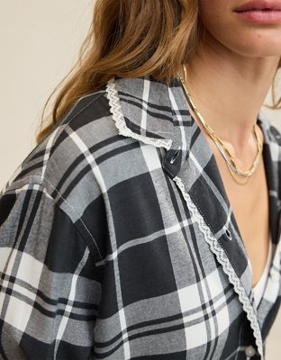 Aerie Flannel Pajama Shirt