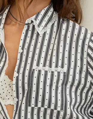 Aerie Flannel Pajama Shirt