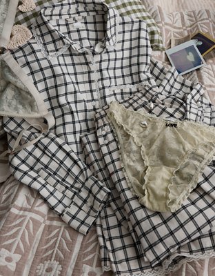 Aerie Flannel Pajama Shirt