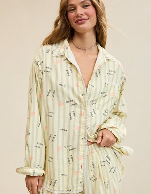 Aerie Flannel Pajama Shirt