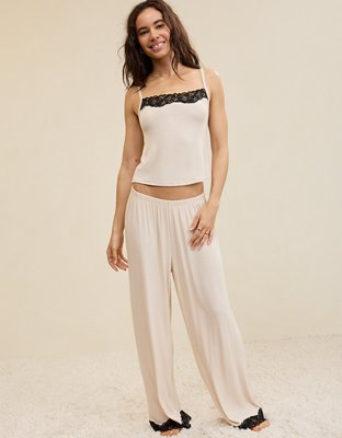 Aerie Real Soft® Top sin mangas en punto elástico