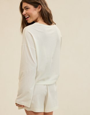 Aerie Dream Jersey Long Sleeve Top