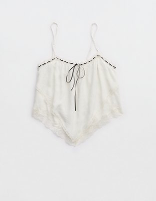 Aerie Modal Lace Handkerchief Tank Top