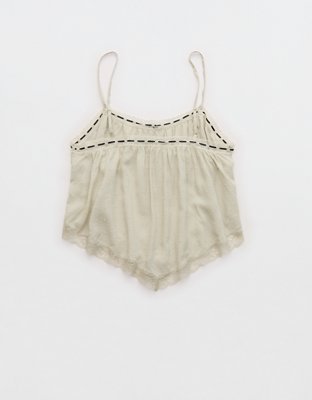 Aerie Modal Lace Handkerchief Tank Top