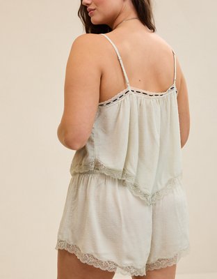 Aerie Modal Lace Handkerchief Tank Top