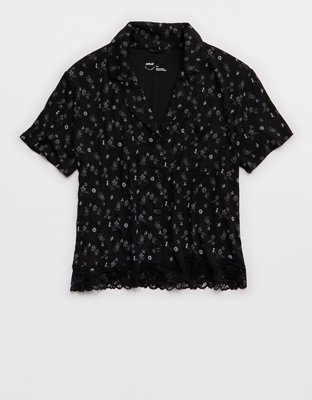 Aerie Real Soft® Ribbed Pajama Shirt