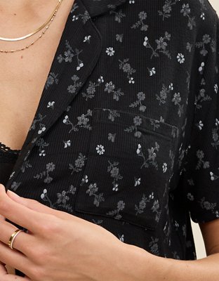 Aerie Real Soft® Ribbed Pajama Shirt
