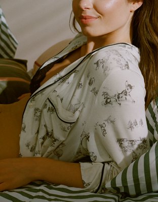 Aerie Bambi Real Soft® Piping Pajama Shirt Aerie