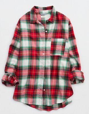 Aerie Flannel Pajama Shirt