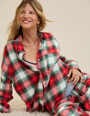Aerie Flannel Pajama Shirt