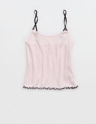 Aerie Off-Duty Pointelle Tank Top