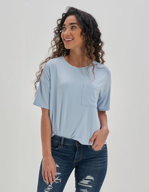 Женские футболки Aerie Real Soft® Cropped T-Shirt