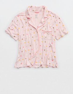 Aerie | Smiley® Real Soft® Short Sleeve Pajama Shirt