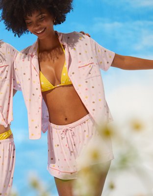 Aerie | Smiley® Real Soft® Short Sleeve Pajama Shirt