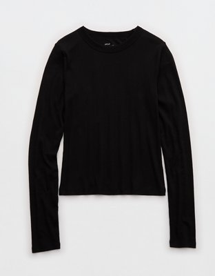 Aerie Pointelle Long Sleeve Top
