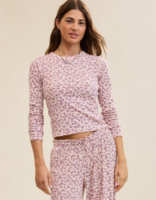 Aerie Pointelle Long Sleeve Top