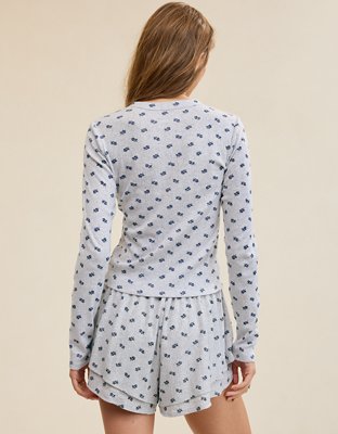 Aerie Pointelle Long Sleeve Top