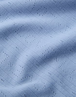 Aerie Pointelle Long Sleeve Top