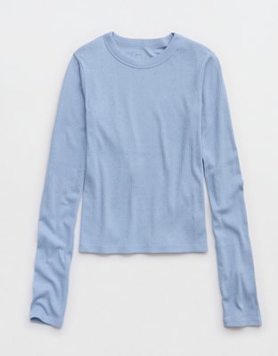 Aerie Pointelle Long Sleeve Top