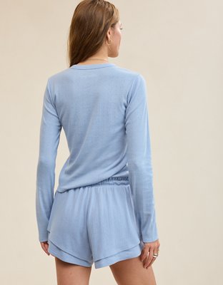 Aerie Pointelle Long Sleeve Top